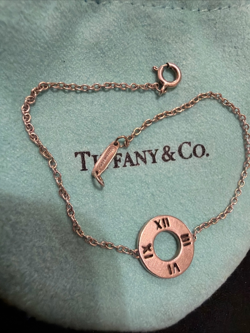 Tiffany&co Peirced Atlas Bracelet 925 Silver